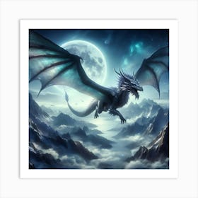 Dragon In The Sky 4 Art Print