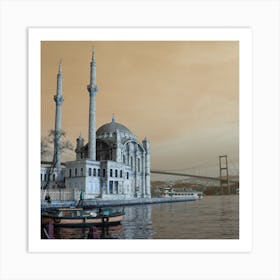 Ortakoy, Istanbul, Turkiye. Art Print