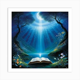 Open Book Art Print