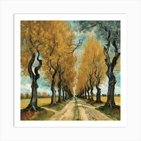 Avenue Of Trees Painting Vincent Van Gogh Art Art Print 1 Art Print