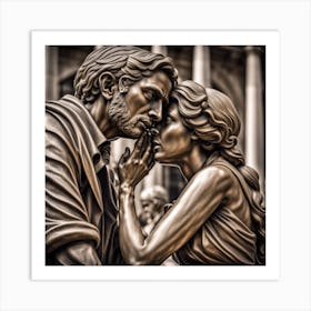 Kissing Couple 1 Art Print