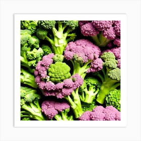 Close Up Of Broccoli 21 Art Print