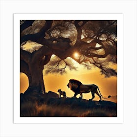 Lion King 29 Art Print