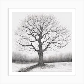 Bare Tree Art Print