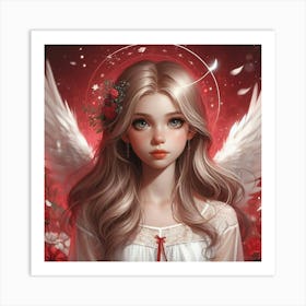 Angel Girl 3 Art Print