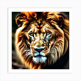 Lion art 15 Art Print