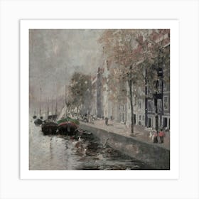 Amsterdam By Hendrik Van Velzen Art Print