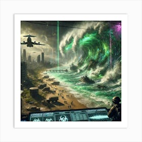 Corrosive Tsunami Launcher Impact Art Print