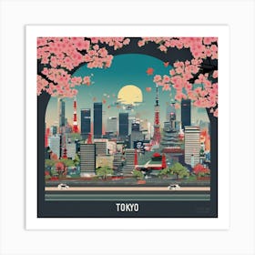 Tokyo Skyline Art Print