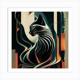 Cat Art Print