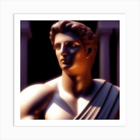 Statue Of Athena 8 Art Print