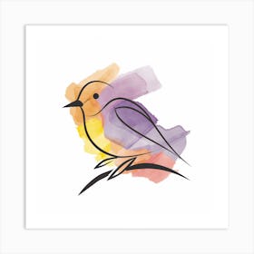 Bird On A Branch 2 Art Print