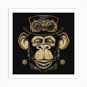 Steampunk Monkey 15 Art Print