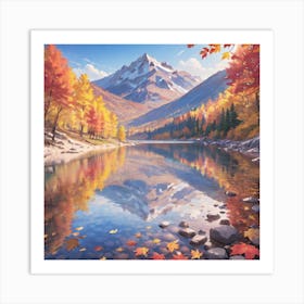 Autumn Lake Art Print