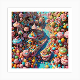 Candy Land 1 Art Print