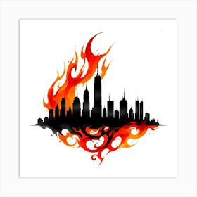 New York City Skyline 109 Art Print