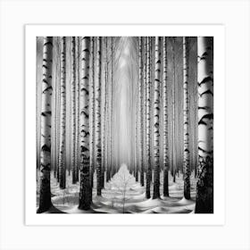 Birch Forest 8 Art Print