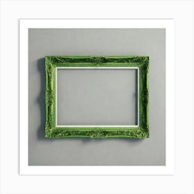 Green Ornate Frame 1 Art Print