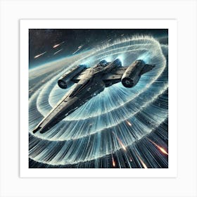 A High Tech Sci Fi Scene Showcasing The Cascade S Art Print