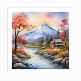 Mountain Hike 03 Art Print