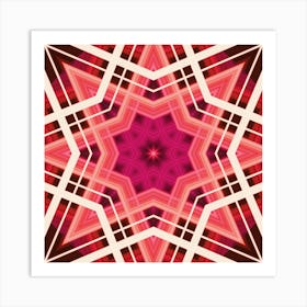 Star Pattern From Lines Art Print