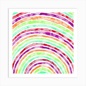 Watercolor Rainbow Art Print