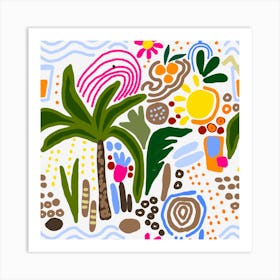 Tropical Scene Art Print