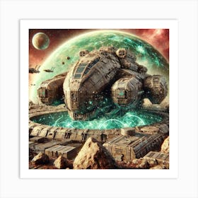 Gaia Class Fortress Terraforming Capabilities Art Print