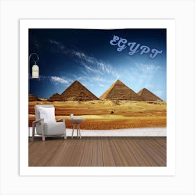 Pyramids Of Egypt Art Print