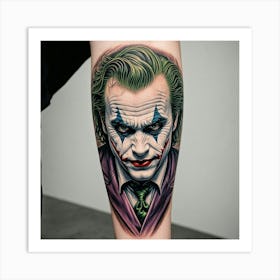 Joker Tattoo 23 Art Print