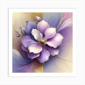 Purple Flower 2 Art Print