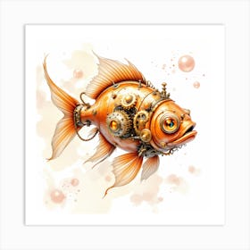 Steampunk Fish Art Print