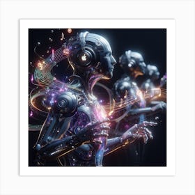 Robots And Music Art Print