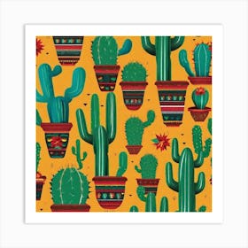 Mexican Cactus 61 Art Print