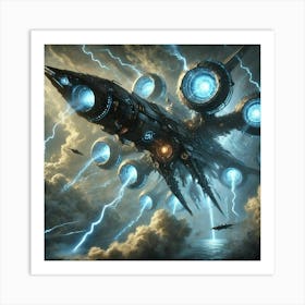 Skyward Destroyer Wind Shear Disruptors Art Print