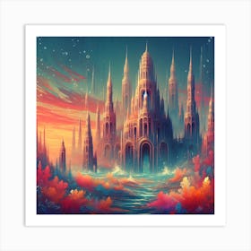 Underwater Palace 5 1 Art Print