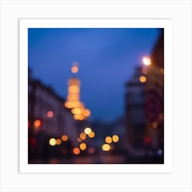 Blurred Magic Cityscape Art Print