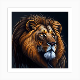 Lion 2 Art Print