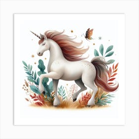 Unicorn 4 Art Print