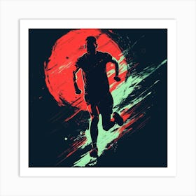 Runner In The Sun Art Print