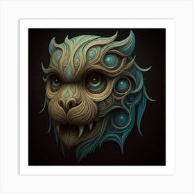 Wolf Head 1 Art Print