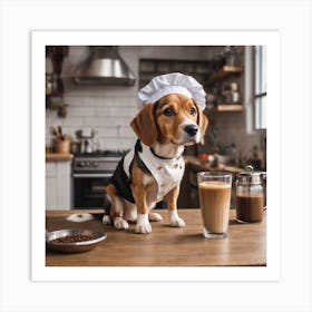 Puppy la cuisine Art Print