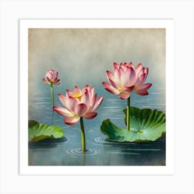 Lotus Flower 1 Art Print