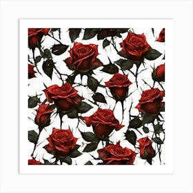 Red Roses Art Print