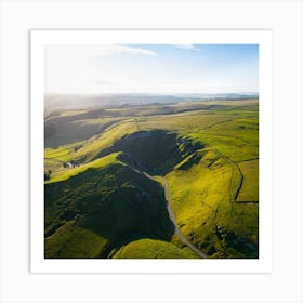 Aerial View Of The Dales 12 Art Print