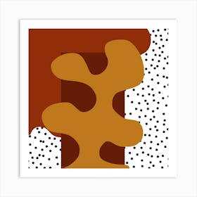 Brilliant Dotted Shaping Art Print