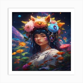 Flower Girl Art Print