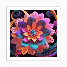 Colorful Flower Art Print