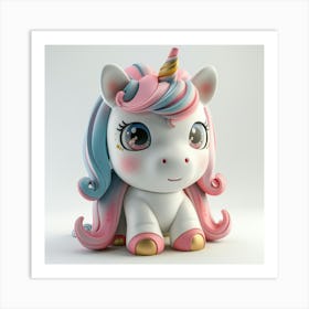 Unicorn 3d Print 2 Art Print