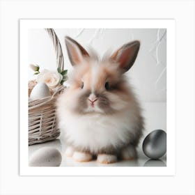 Fluffy Easter Bunny 1 Art Print